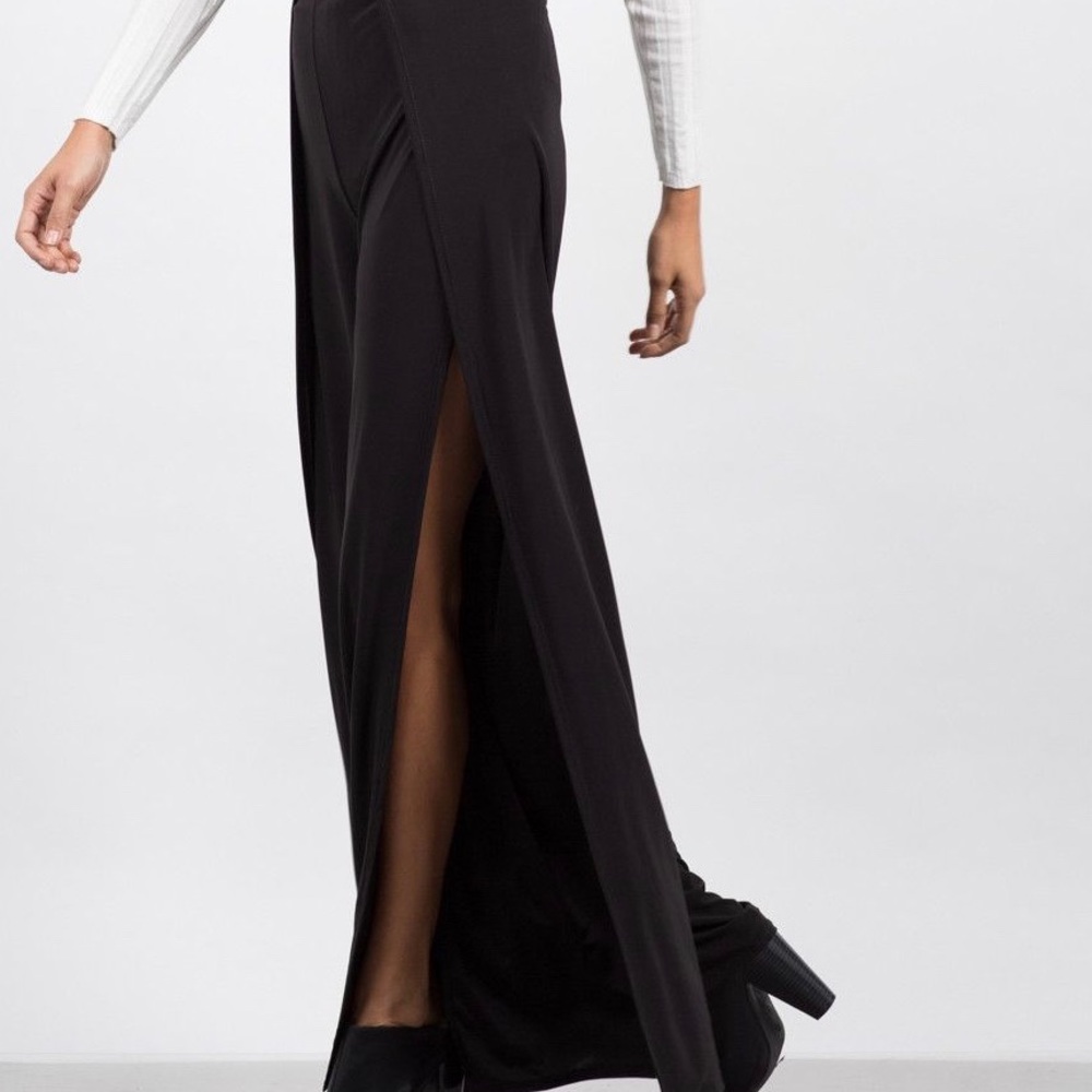 L. BATES SPLIT TIE UP PANTS
